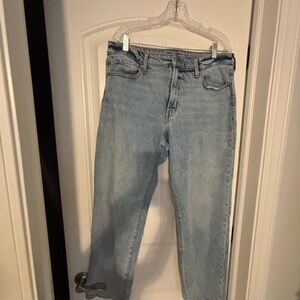 Old Navy Blue Straight Leg Jeans Classic Style